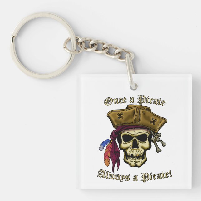 Porte-clefs Une fois un pirate (Devant)