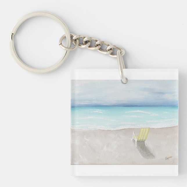 Porte-clefs Une journée à la plage (Devant)