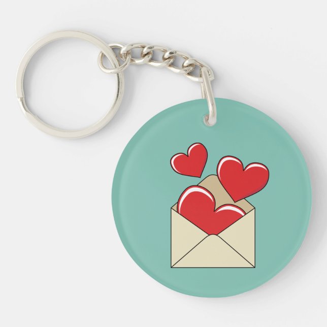 Porte-clefs Une lettre d'amour (Devant)