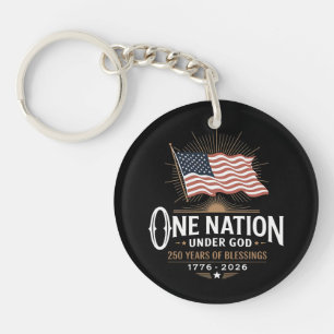 Porte-clefs Une nation sous Dieu 250 ans de bénédictions