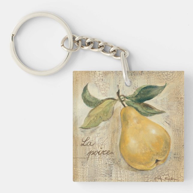 Porte-clefs Une poire jaune (Devant)