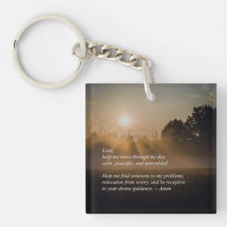 Porte-clefs Une Prière Pour La Tranquillité (lever Du Soleil) 
