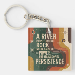 Porte-clefs Une rivière coupe la roche non pas à cause de sa p