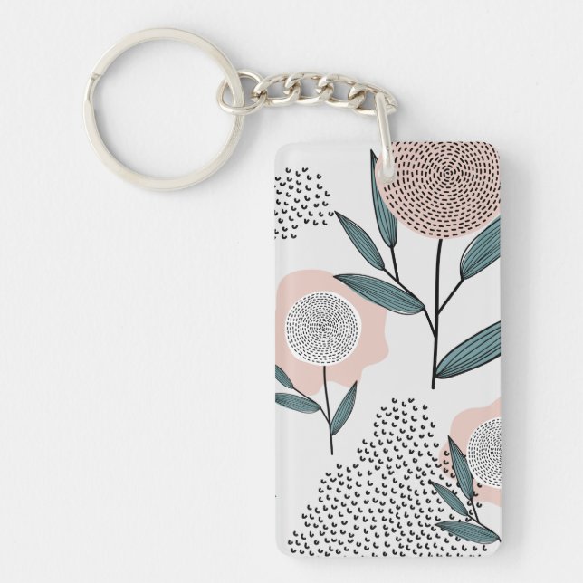 Porte-clefs Une rose (Devant)