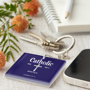 Porte-clefs Une Sainte Église Catholique Apostolique Foi