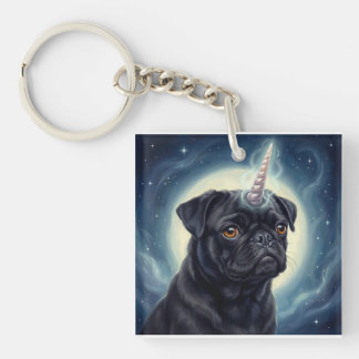 Porte-clefs Unicorn Pug
