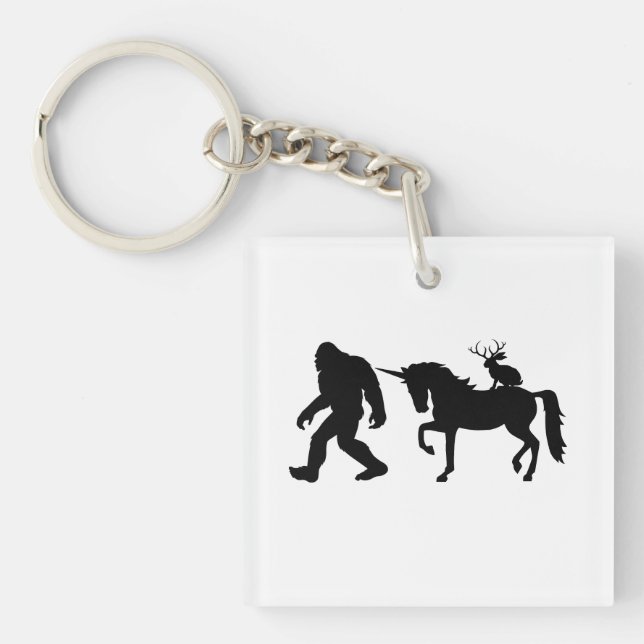 Porte-clefs Unicorne, Bigfoot, Jackalope (Devant)