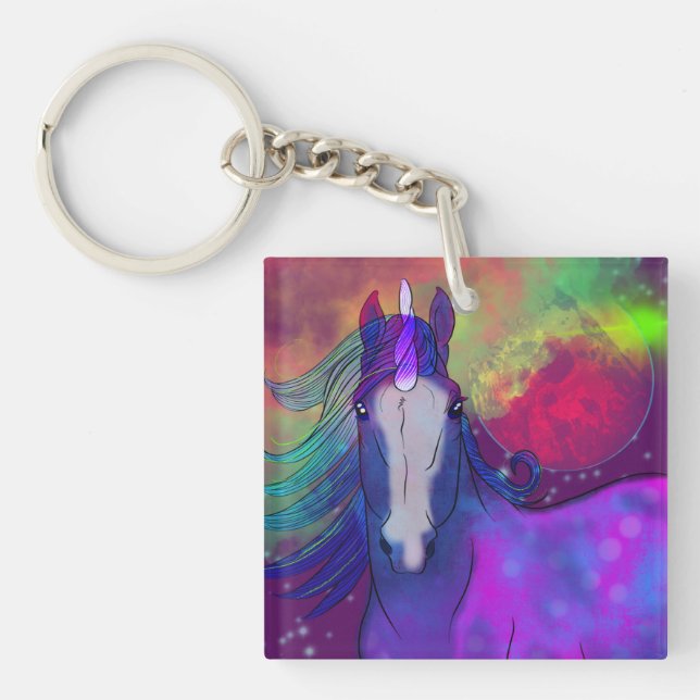 Porte-clefs Unicorne cosmique 5 (Devant)
