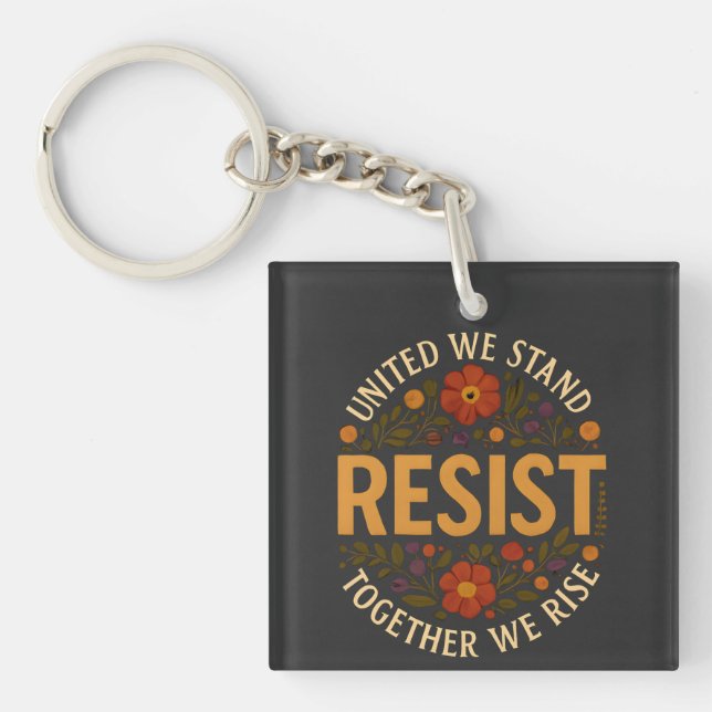 Porte-clefs Unis Nous Tenons, Ensemble Nous Nous Élevons (Devant)