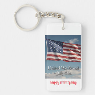Porte-clefs United We Stand : American Flag Custom