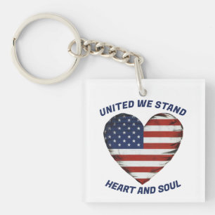 Porte-clefs United We stand Patriotic