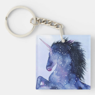 Porte-clefs Univers de licorne - cosmique
