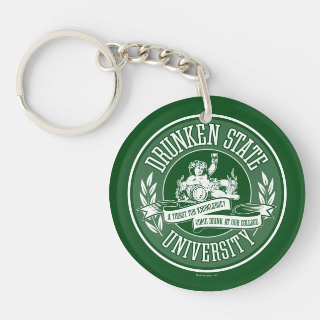 Porte-clefs Université de l'État d'Ivresse (Devant)