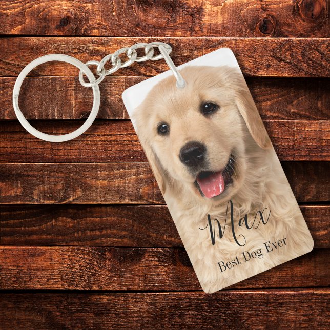 Porte-clefs Upload Your Pet Photo Personalized (Créateur téléchargé)