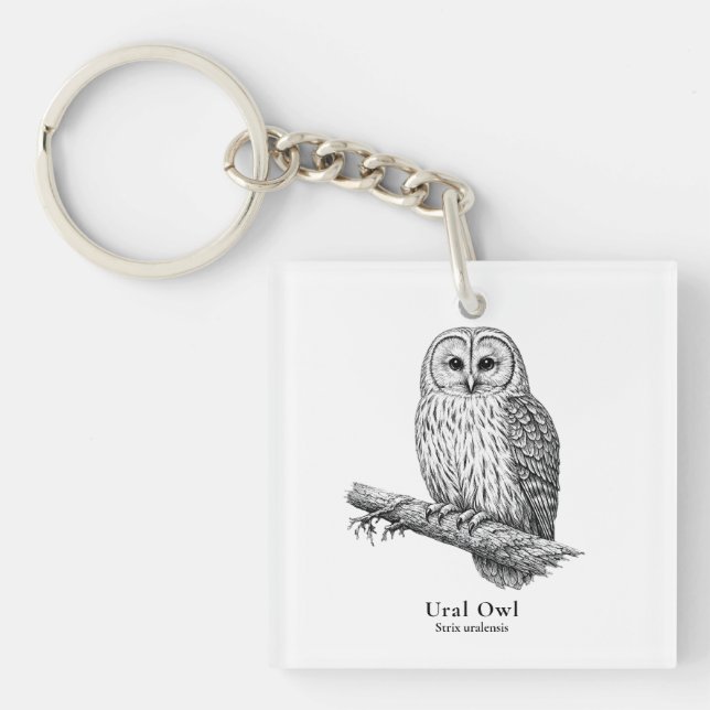 Porte-clefs Ural Owl (Devant)