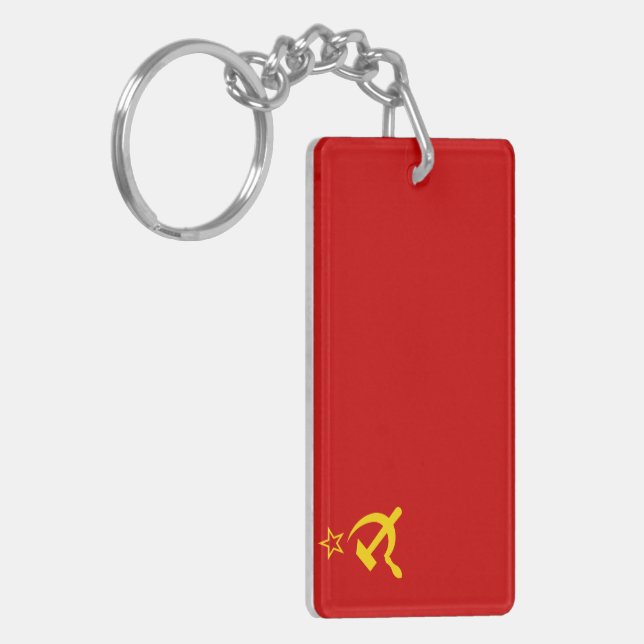 Porte-clefs URSS Union soviétique Drapeau faucon communiste fa (Devant gauche)