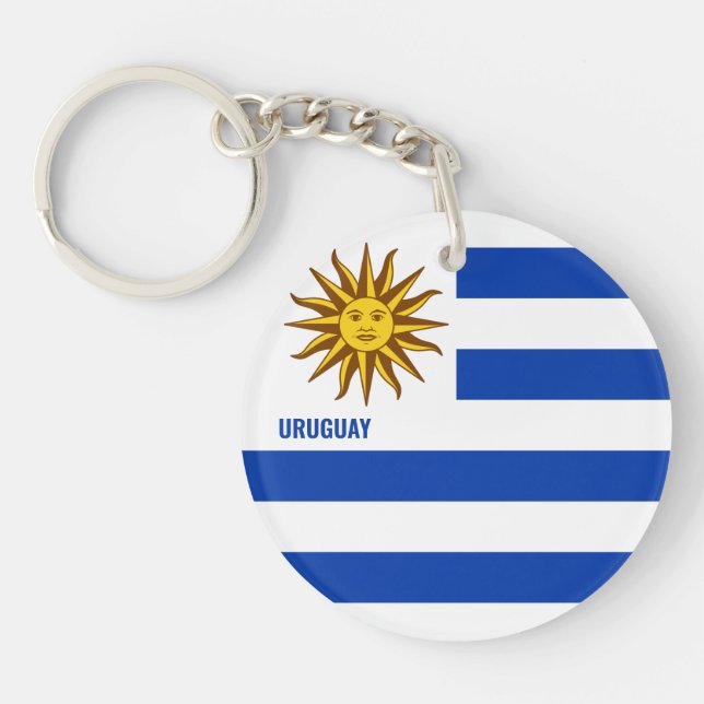 Porte-clefs Uruguay Drapeau charmant patriotique (Devant)