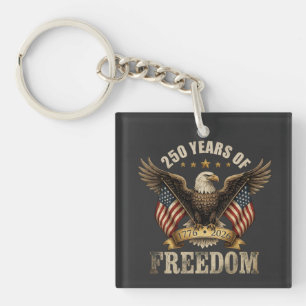 Porte-clefs USA 250 Ans de Liberté Aigle Américain