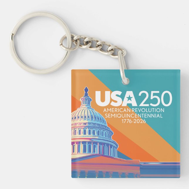 Porte-clefs USA 250 Birthday Capital - America Celebration (Devant)