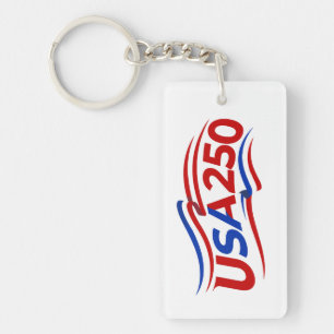 Porte-clefs USA 250e anniversaire 1776-2026 Patriotique Améric