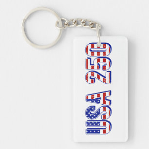 Porte-clefs USA 250e anniversaire 1776-2026 Patriotique Améric