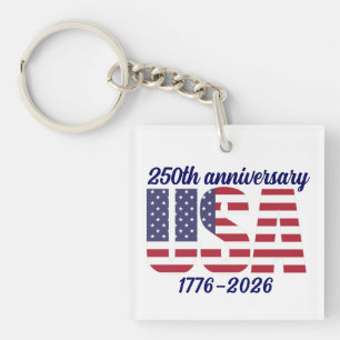 Porte-clefs USA 250e anniversaire Semiquincentenaire 1776–2026