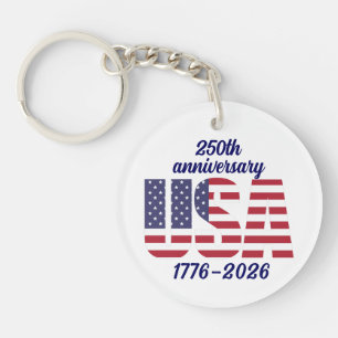 Porte-clefs USA 250e anniversaire Semiquincentennial 1776–2026