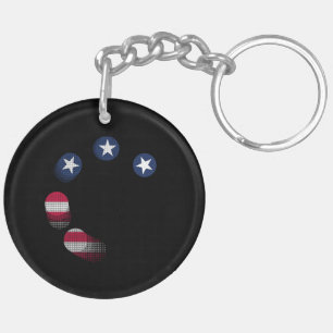 Porte-clefs USA contre CHINE / USA Acrylique