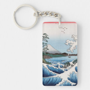 Porte-clefs Utagawa Hiroshige - Mer au large de Satta, provinc
