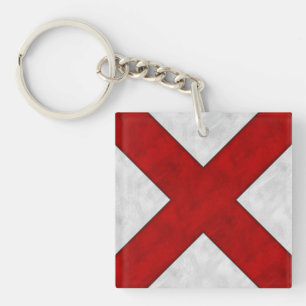 Porte-clefs V Victor Aquarelle Signal nautique Pavillon mariti