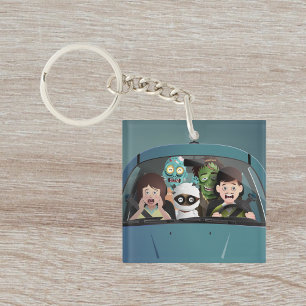 Porte-clefs Vacances Amusantes en famille Halloween Nightmare