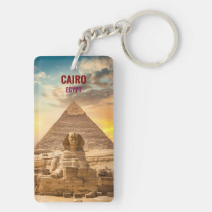 Porte-clefs vacances de voyage rétro vintage Le Caire égypte