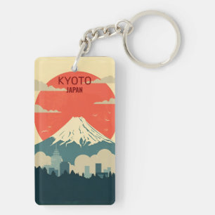 Porte-clefs vacances de voyage vintage rétro kyoto Japon