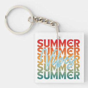 PORTE-CLEFS VACANCES D'ÉTÉ PLAGE FAMILLE