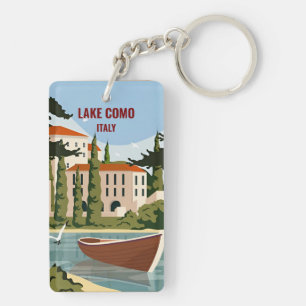 Porte-clefs vacances retro vintage italie lac como