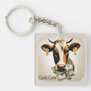 Porte-clefs Vache en espèces