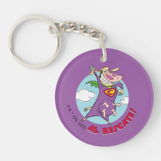 Porte-clefs Vache et poulet Super Vache Al Rescate!