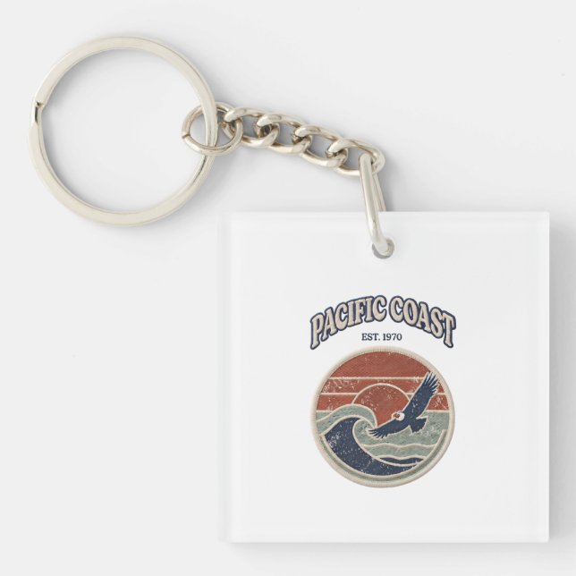 Porte-clefs     Vague de la côte pacifique (Devant)