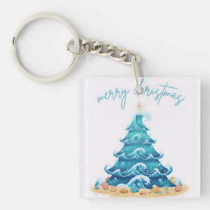 Porte-clefs vagues de noël