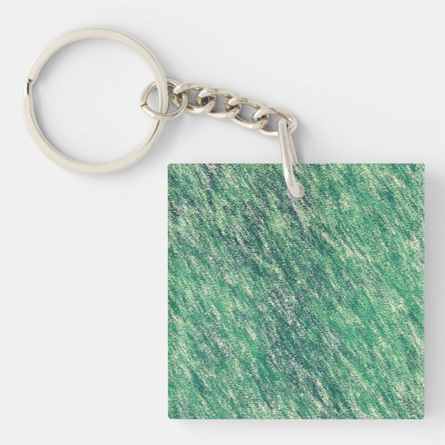 Porte-clefs Vagues de vert (Devant)