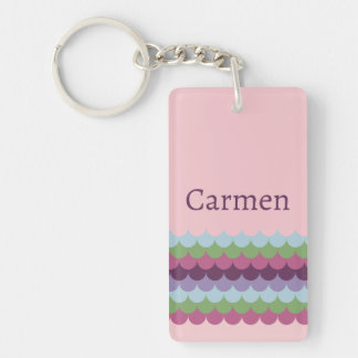 Porte-clefs Vagues rose
