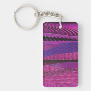 Porte-clefs vagues violettes