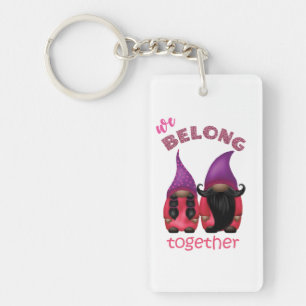 Porte-clefs Valentine gnomes : nous appartenons ensemble au po