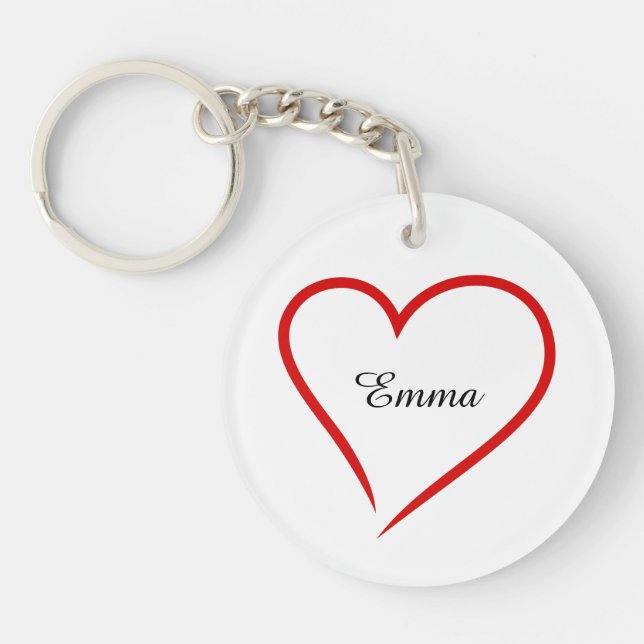 Porte-clefs Valentine Heart Love (Devant)