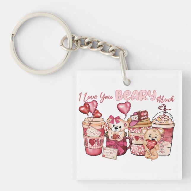 Porte-clefs Valentine Je T'Aime Beaucoup Béatir (Devant)