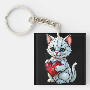 Porte-clefs Valentine Kitty