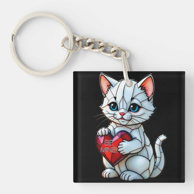 Porte-clefs Valentine Kitty (Devant)