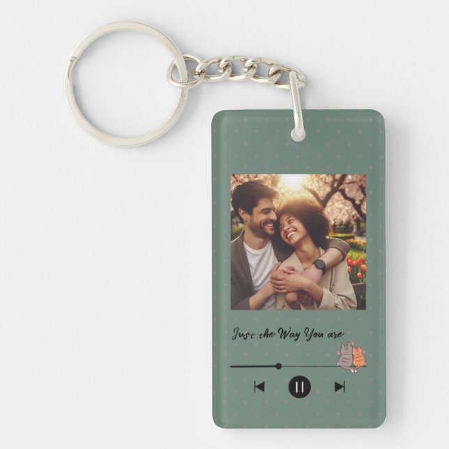 Porte-clefs Valentine's Day Custom Photo Keychain  (Devant)