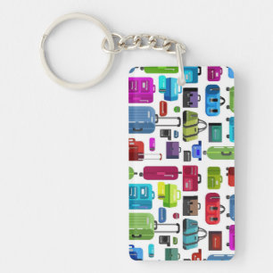 Porte-clefs Valises au néon