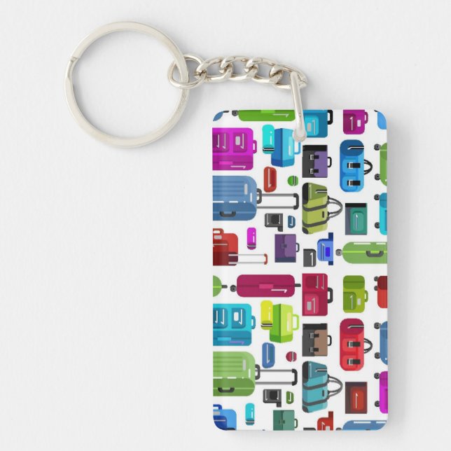 Porte-clefs Valises au néon (Devant)